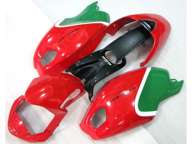 Ducati Monster 696 2008-2012 Verkleidungen - Rot Grün Monster Ducati Monster 696 2008-2012 Verkleidungen - Rot Grün Monster