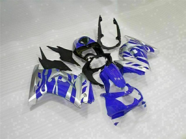 EX250 2008-2012 Verkleidungen - Schwarz Blau EX250 2008-2012 Verkleidungen - Schwarz Blau