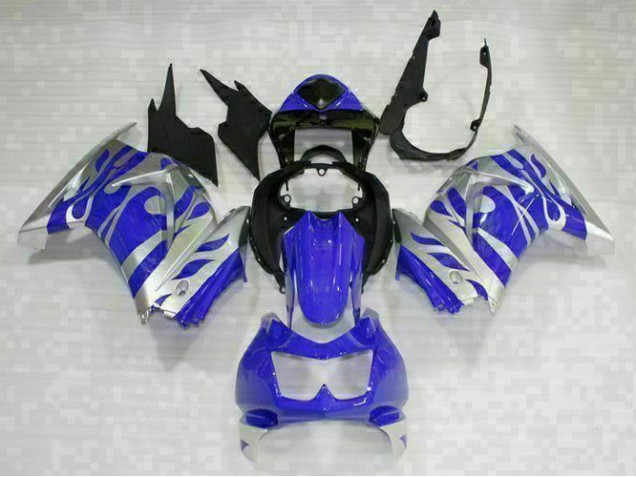 EX250 2008-2012 Verkleidungen - Schwarz Blau EX250 2008-2012 Verkleidungen - Schwarz Blau