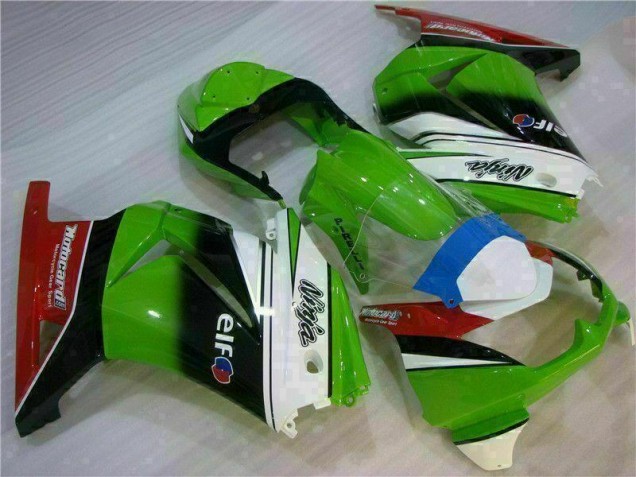 EX250 2008-2012 Verkleidungen - Weiß Grün Schwarz Ninja EX250 2008-2012 Verkleidungen - Weiß Grün Schwarz Ninja