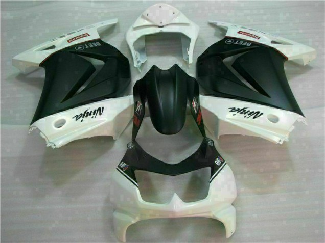 EX250 2008-2012 Verkleidungen - Weiß Schwarz Ninja 3M EX250 2008-2012 Verkleidungen - Weiß Schwarz Ninja 3M