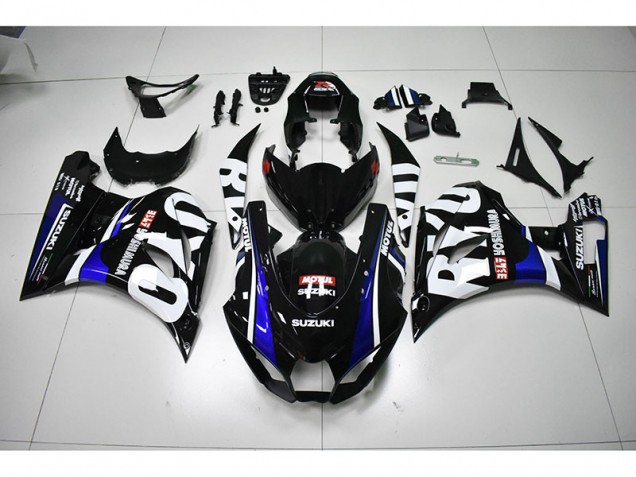 GSXR 1000 2017-2023 Verkleidungen - Schwarz Weißes Motul GSXR 1000 2017-2023 Verkleidungen - Schwarz Weißes Motul