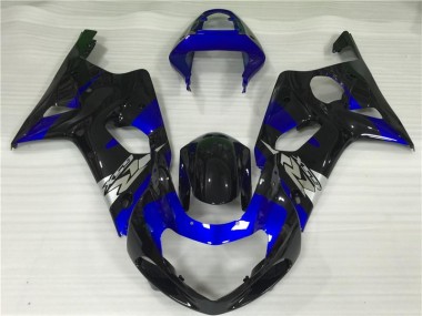 GSXR 1000 K1 2000-2002 Verkleidungen - Blau Schwarz