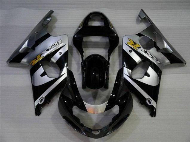 GSXR 1000 K1 2000-2002 Verkleidungen - Silber Schwarz GSXR 1000 K1 2000-2002 Verkleidungen - Silber Schwarz