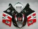 GSXR 1000 K3 2003-2004 Verkleidung - Rot Schwarz GSXR 1000 K3 2003-2004 Verkleidung - Rot Schwarz