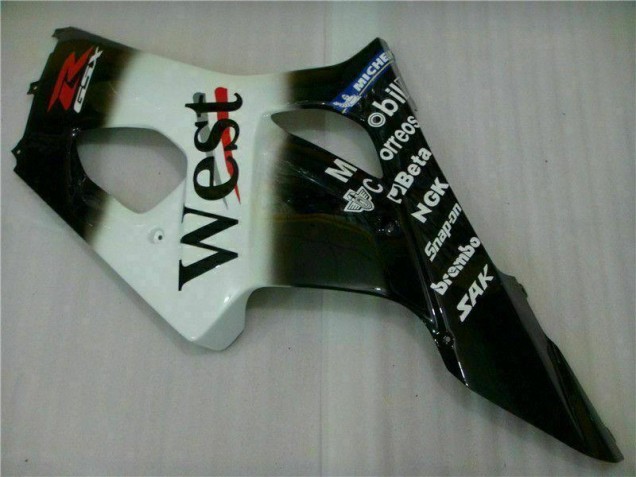 GSXR 1000 K3 2003-2004 Verkleidung - Weiß Schwarz GSXR 1000 K3 2003-2004 Verkleidung - Weiß Schwarz
