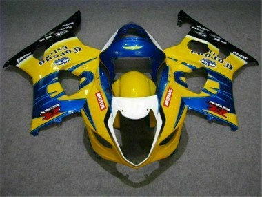 GSXR 1000 K3 2003-2004 Verkleidungen - Gelb Blau