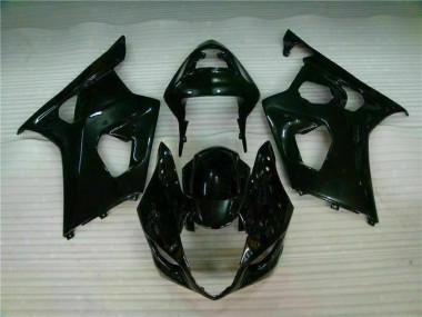 GSXR 1000 K3 2003-2004 Verkleidungen - Glänzend Schwarz