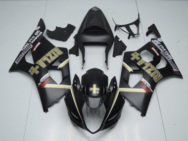 GSXR 1000 K3 2003-2004 Verkleidungen - Matt Schwarzer Rizla