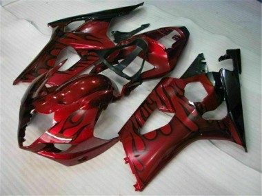 GSXR 1000 K3 2003-2004 Verkleidungen - Rot