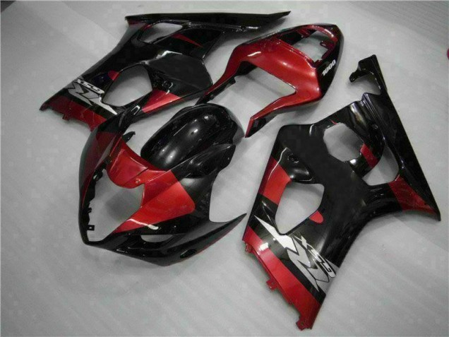 GSXR 1000 K3 2003-2004 Verkleidungen - Rot Schwarz GSXR 1000 K3 2003-2004 Verkleidungen - Rot Schwarz