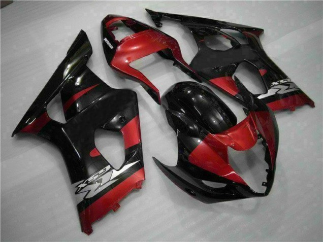 GSXR 1000 K3 2003-2004 Verkleidungen - Rot Schwarz GSXR 1000 K3 2003-2004 Verkleidungen - Rot Schwarz