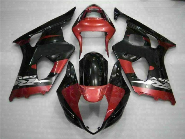 GSXR 1000 K3 2003-2004 Verkleidungen - Rot Schwarz GSXR 1000 K3 2003-2004 Verkleidungen - Rot Schwarz