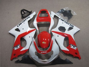 GSXR 1000 K3 2003-2004 Verkleidungen - Rot Weiß