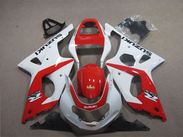 GSXR 1000 K3 2003-2004 Verkleidungen - Rot Weiß GSXR 1000 K3 2003-2004 Verkleidungen - Rot Weiß