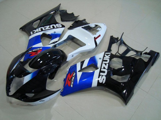 GSXR 1000 K3 2003-2004 Verkleidungen - Schwarz Blau Weiß GSXR 1000 K3 2003-2004 Verkleidungen - Schwarz Blau Weiß