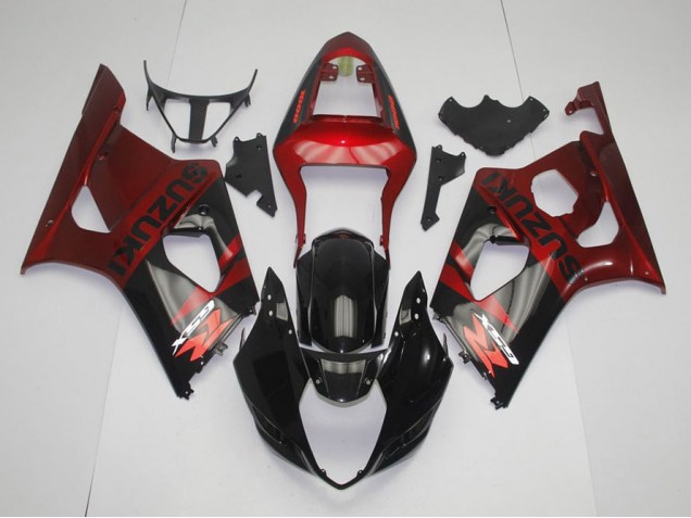 GSXR 1000 K3 2003-2004 Verkleidungen - Schwarz Rot GSXR 1000 K3 2003-2004 Verkleidungen - Schwarz Rot