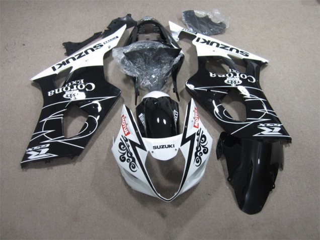 GSXR 1000 K3 2003-2004 Verkleidungen - Schwarz Weiß Corona Extra Motul GSXR 1000 K3 2003-2004 Verkleidungen - Schwarz Weiß Corona Extra Motul