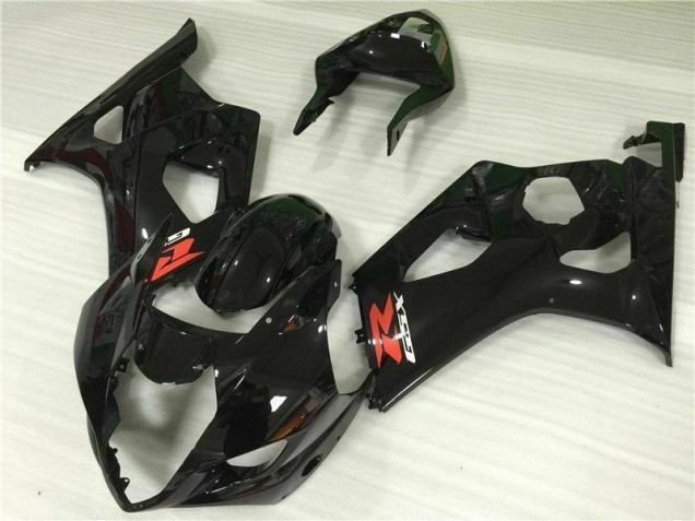 GSXR 1000 K3 2003-2004 Vollverkleidung - Glänzend Schwarz GSXR 1000 K3 2003-2004 Vollverkleidung - Glänzend Schwarz