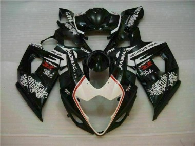 GSXR 1000 K5 2005-2006 Verkleidung - Weiß Schwarz