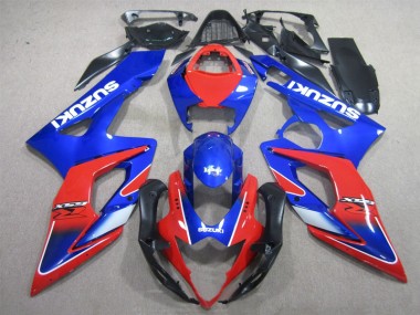 GSXR 1000 K5 2005-2006 Verkleidungen - Blau Rot