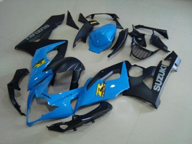 GSXR 1000 K5 2005-2006 Verkleidungen - Blau und Matt Schwarz