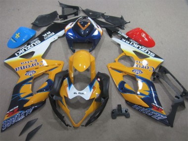 GSXR 1000 K5 2005-2006 Verkleidungen - Gelb Blau Corona Extra