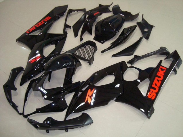 GSXR 1000 K5 2005-2006 Verkleidungen - Glänzend schwarz roter Aufkleber GSXR 1000 K5 2005-2006 Verkleidungen - Glänzend schwarz roter Aufkleber