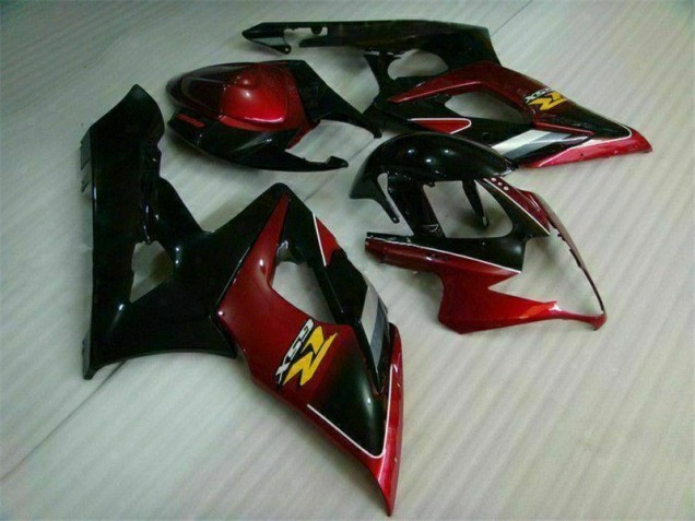 GSXR 1000 K5 2005-2006 Verkleidungen & Plastik - Rot Schwarz GSXR 1000 K5 2005-2006 Verkleidungen & Plastik - Rot Schwarz