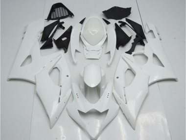 GSXR 1000 K5 2005-2006 Verkleidungen & Plastik - Weiß