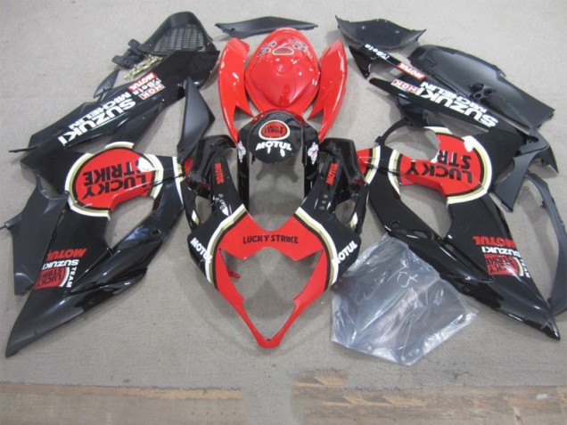 GSXR 1000 K5 2005-2006 Verkleidungen - Schwarz Lucky Strike Rot Motul GSXR 1000 K5 2005-2006 Verkleidungen - Schwarz Lucky Strike Rot Motul
