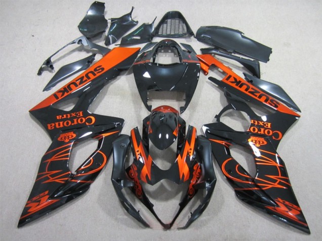 GSXR 1000 K5 2005-2006 Verkleidungen - Schwarz Orange Corona Extra GSXR 1000 K5 2005-2006 Verkleidungen - Schwarz Orange Corona Extra
