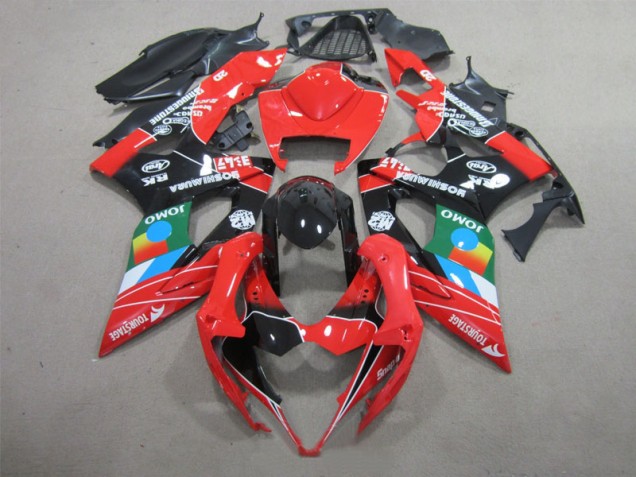 GSXR 1000 K5 2005-2006 Verkleidungen - Schwarz Rot Grün GSXR 1000 K5 2005-2006 Verkleidungen - Schwarz Rot Grün