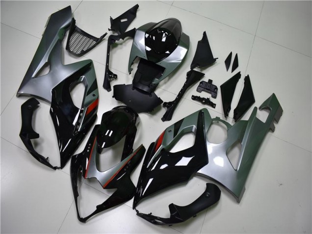 GSXR 1000 K5 2005-2006 Verkleidungen - Schwarz Silber GSXR 1000 K5 2005-2006 Verkleidungen - Schwarz Silber