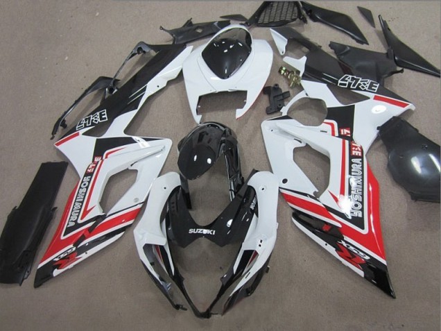GSXR 1000 K5 2005-2006 Verkleidungen - Schwarz Weiß Rot GSXR 1000 K5 2005-2006 Verkleidungen - Schwarz Weiß Rot