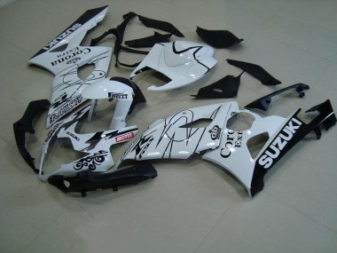 GSXR 1000 K5 2005-2006 Verkleidungen - Weiß Corona