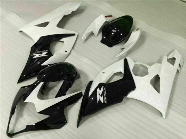 GSXR 1000 K5 2005-2006 Verkleidungen - Weiß Schwarz GSXR 1000 K5 2005-2006 Verkleidungen - Weiß Schwarz