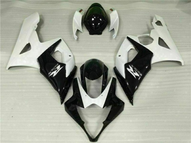 GSXR 1000 K5 2005-2006 Verkleidungen - Weiß Schwarz GSXR 1000 K5 2005-2006 Verkleidungen - Weiß Schwarz