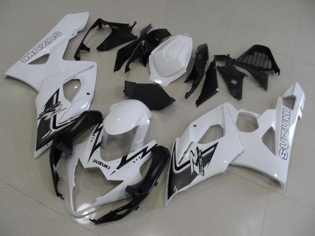 GSXR 1000 K5 2005-2006 Verkleidungen - Weiß Und Schwarz GSXR 1000 K5 2005-2006 Verkleidungen - Weiß Und Schwarz
