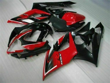 GSXR 1000 K5 2005-2006 VollVerkleidungen & Plastik - Rot Schwarz