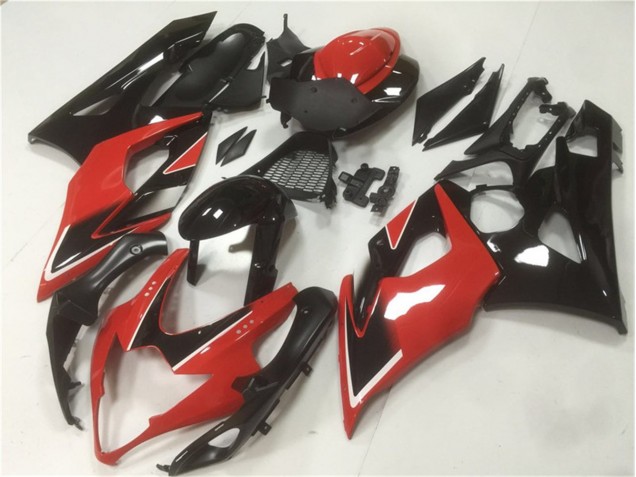 GSXR 1000 K5 2005-2006 Vollverkleidung - Rot Schwarz GSXR 1000 K5 2005-2006 Vollverkleidung - Rot Schwarz