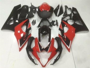 GSXR 1000 K5 2005-2006 Vollverkleidung - Rot Schwarz