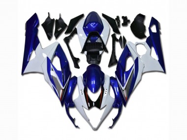 GSXR 1000 K5 2005-2006 Vollverkleidung - Weiß Blau