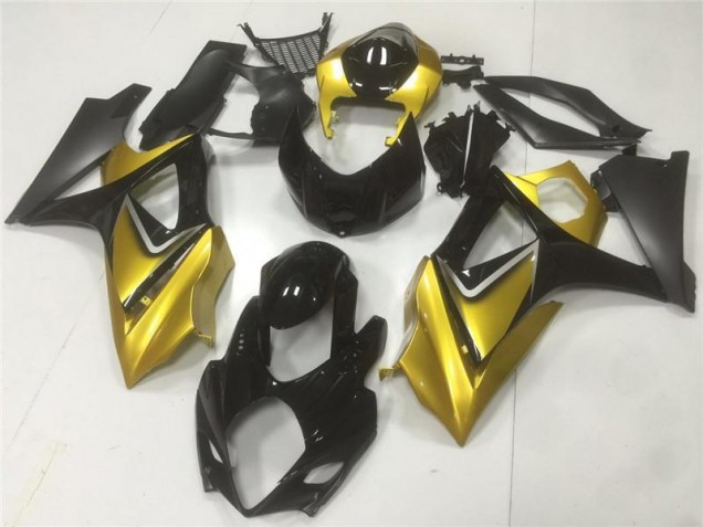 GSXR 1000 K7 2007-2008 Verkleidung - Gold Schwarz GSXR 1000 K7 2007-2008 Verkleidung - Gold Schwarz