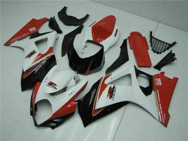 GSXR 1000 K7 2007-2008 Verkleidung - Rot Weiß GSXR 1000 K7 2007-2008 Verkleidung - Rot Weiß