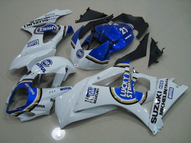 GSXR 1000 K7 2007-2008 Verkleidungen - Blau Lucky Strike GSXR 1000 K7 2007-2008 Verkleidungen - Blau Lucky Strike