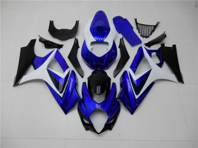 GSXR 1000 K7 2007-2008 Verkleidungen - Blau Weiß Schwarz GSXR 1000 K7 2007-2008 Verkleidungen - Blau Weiß Schwarz
