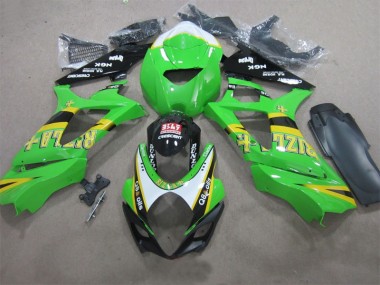 GSXR 1000 K7 2007-2008 Verkleidungen - Grün Rizla Q8 Oils