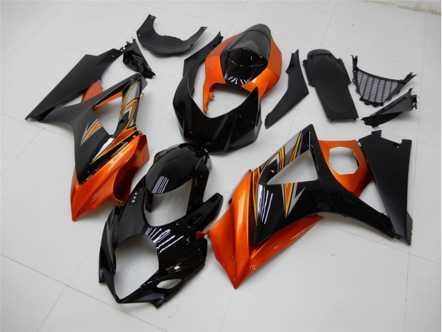 GSXR 1000 K7 2007-2008 Verkleidungen - Orange Schwarz GSXR 1000 K7 2007-2008 Verkleidungen - Orange Schwarz