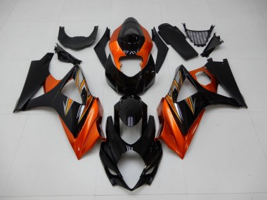 GSXR 1000 K7 2007-2008 Verkleidungen - Orange Schwarz